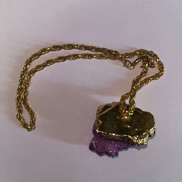 NIB Crystal Cactus Audrey Kitching Amethyst  Necklace - Picture 4 of 5